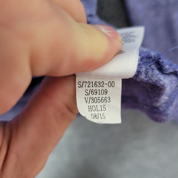 ATHLETA 721632 Purple Suri Bubble Hem Top Long Sleeve SIZE SMALL - Picture 10 of 10